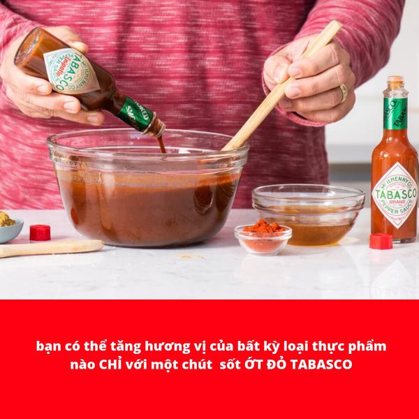 Sốt ớt đỏ hiệu Tabasco chai 60ml