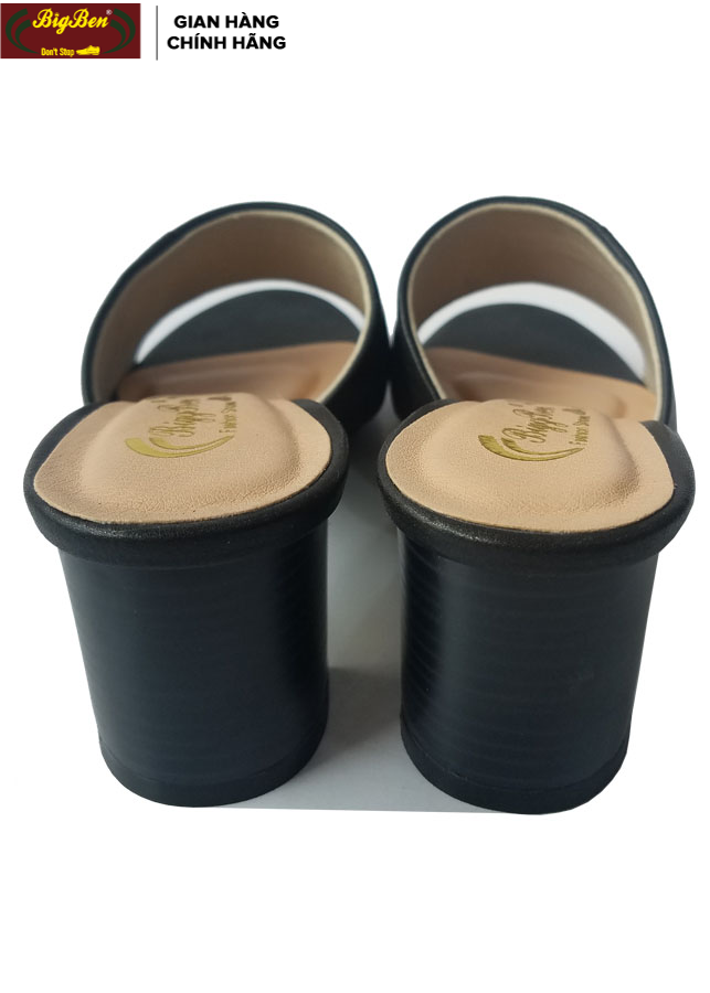 Dép Cao Gót Da Bò Nữ BIGBEN Cao 5 Phân DCG41