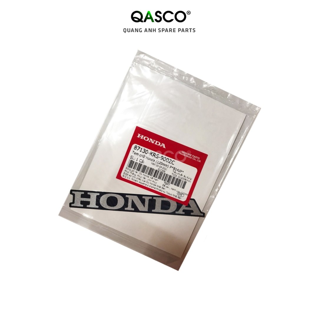 Tem chữ HONDA (120mm) WAVE 100 (87130KRS900ZC) _1091