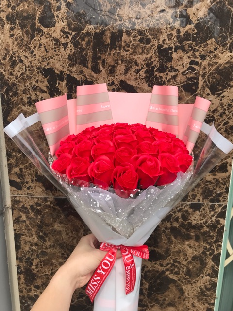 Hoa Sáp Thơm Bó 35 Bông Siêu Sang Chảnh ❤️❤️