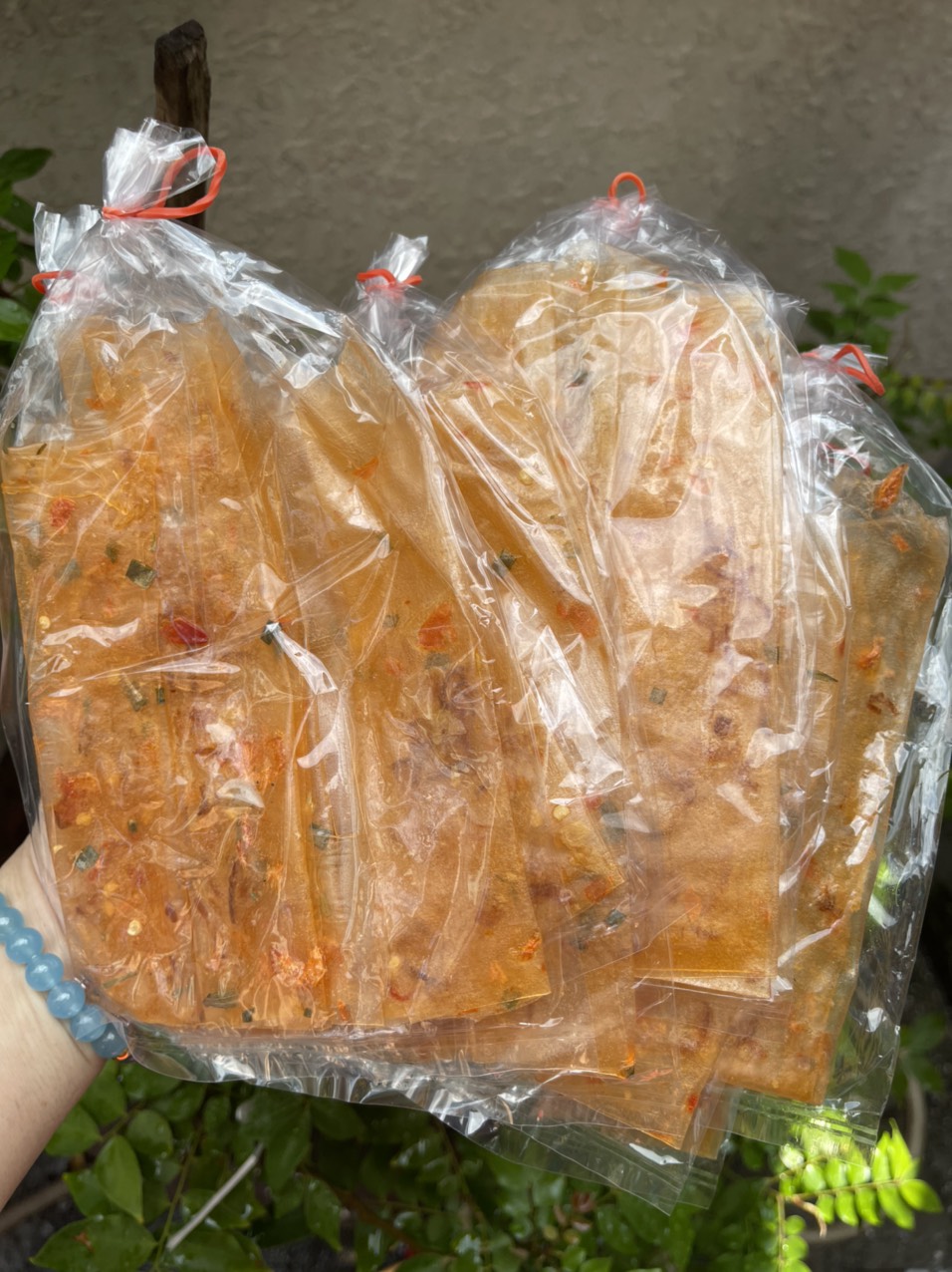 [HCM]Bánh tráng dẻo tôm cuộn hành phi siêu ngon ! (chính gốc Tây Ninh )