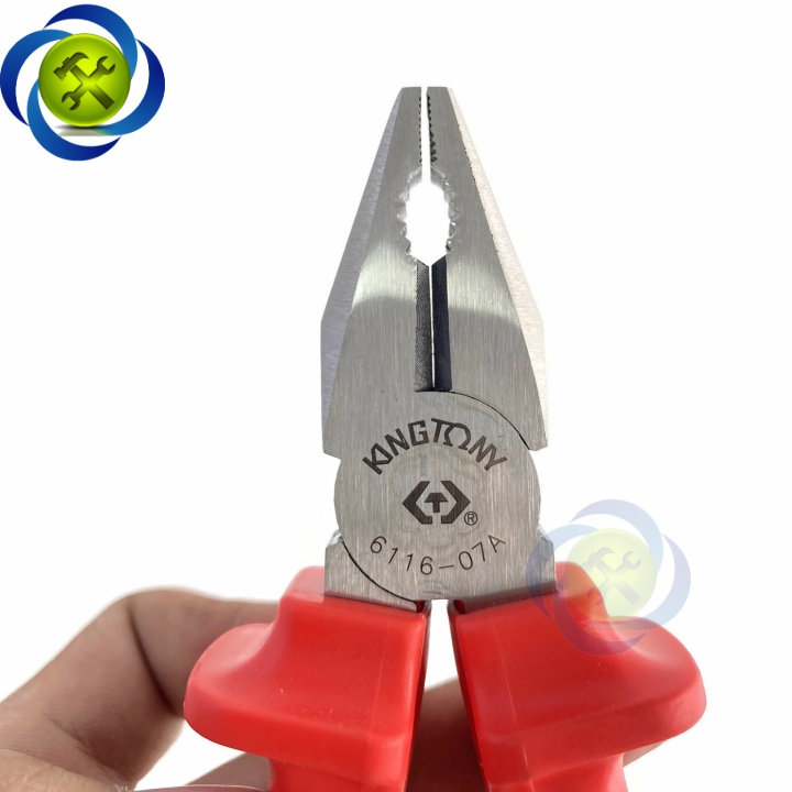 [HCM]Kìm điện Kingtony 6116-07A cán xanh - đỏ