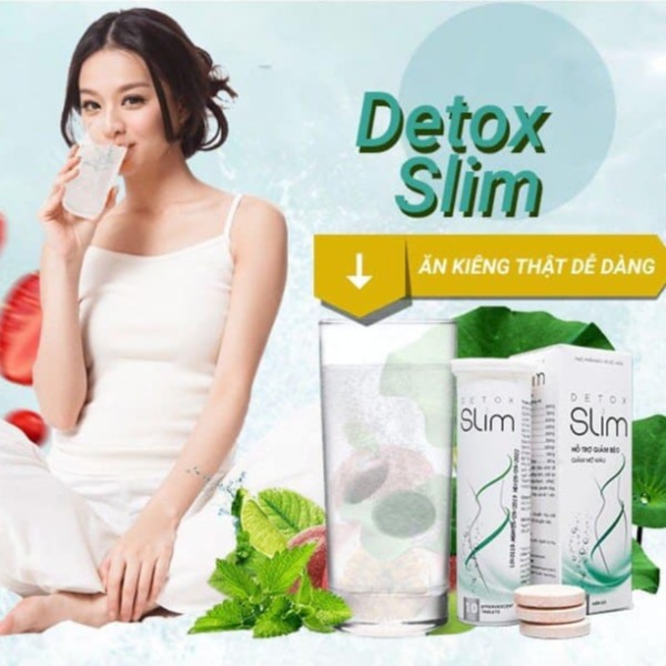 Viên sủi DETOX SLIM giảm cân hỗ trợ giảm béo giảm mỡ máu - Healthy Pharmacy cao cấp