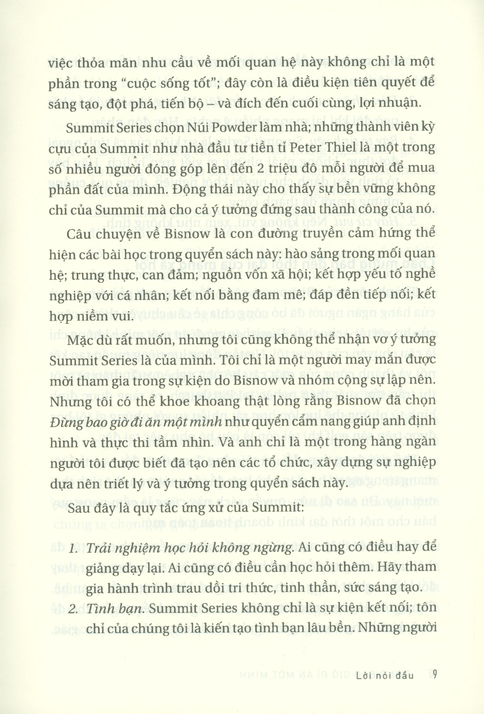 Đừng Bao Giờ Đi Ăn Một Mình