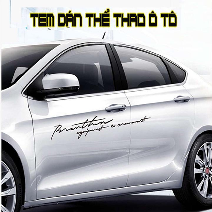 Tem dán thể thao trang trí ô tô mã 01 WRC D-263 màu đen