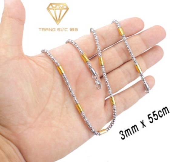 [HCM]Dây chuyền inox nam đơn giản DN077
