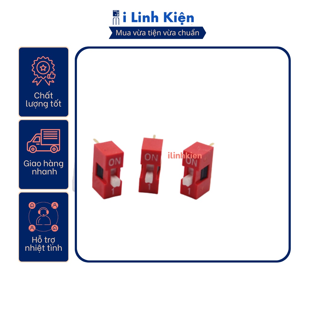 Công tắc bit 1P DS-1P chân cắm đứng chất lượng tốt