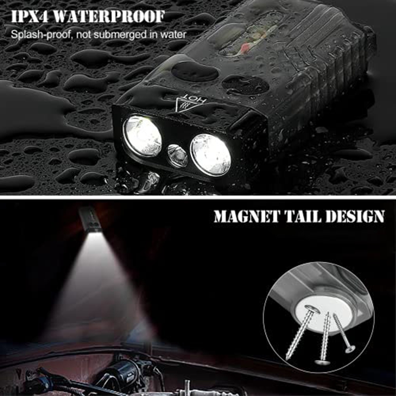Keychain Flashlight Flashlight LED 13 Light Modes 1000 High Lumen IPX4 Mini Flashlight