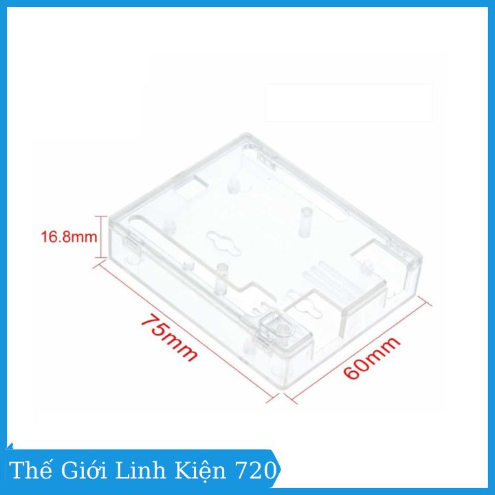 Vỏ case mica đựng, bảo vệ Arduino Uno R3