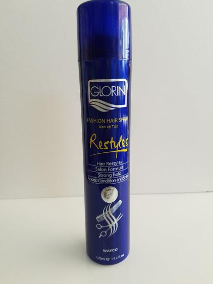 Keo xịt tóc cứng Glorin xanh 420ml