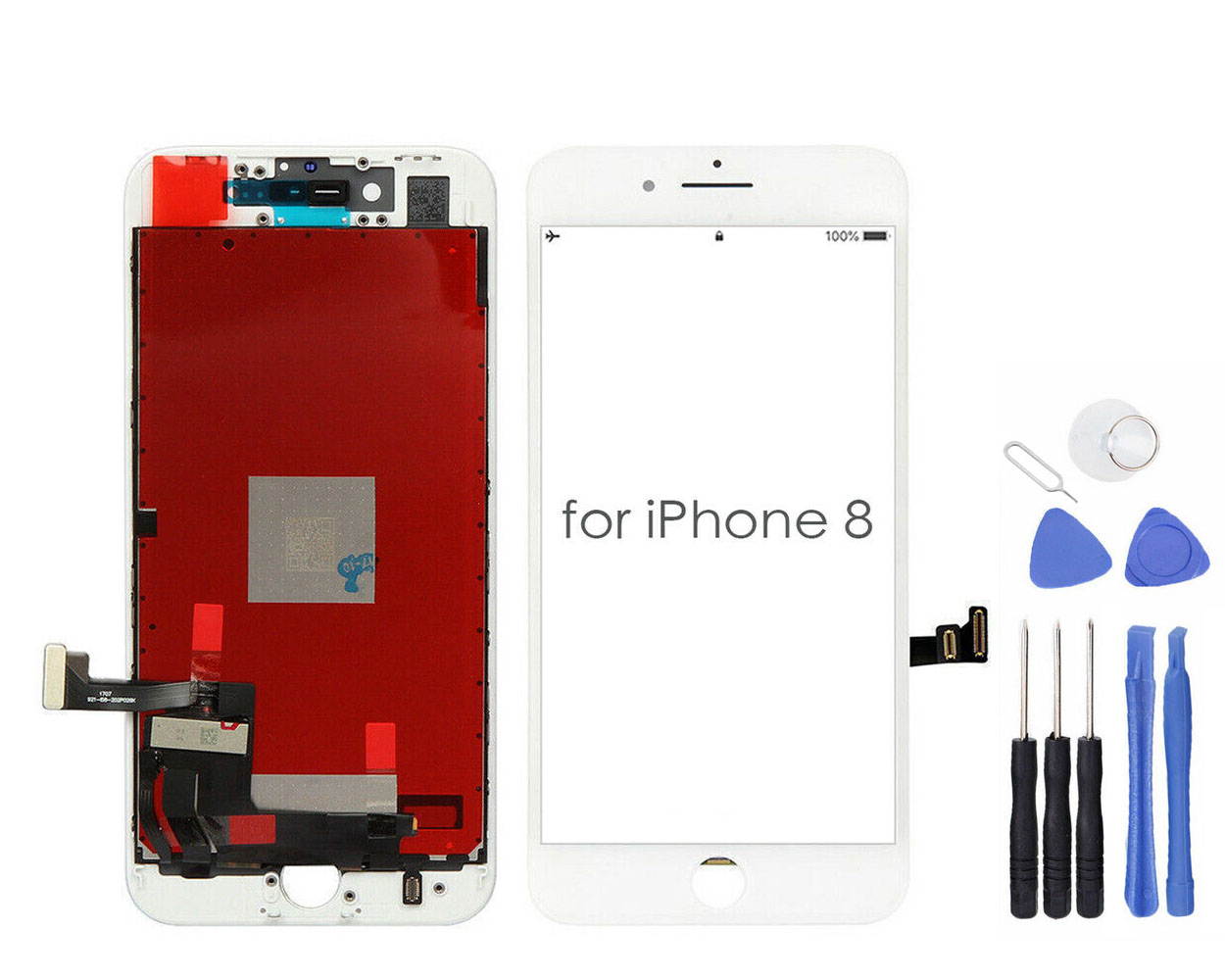 Màn hình thay thế nguyên bộ cho điện thoại IPhone 8, IP 8 Plus, tặng kèm bộ sửa 9 trong 1.Bán lẻ rẻ như bán buôn
