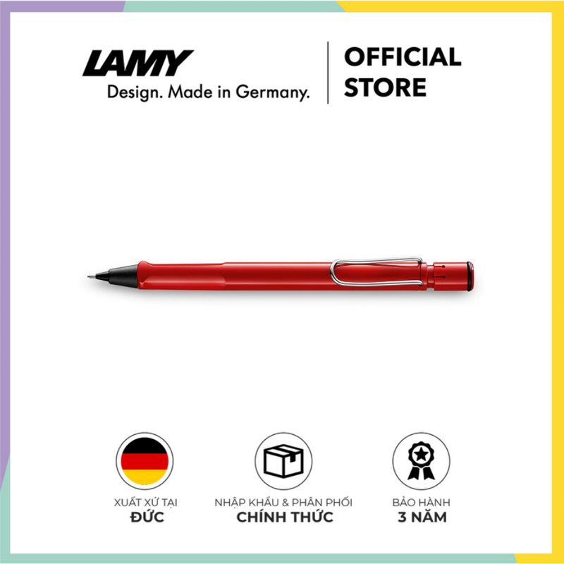 Bút chì cao cấp LAMY Safari Red (HB - 0.5mm)