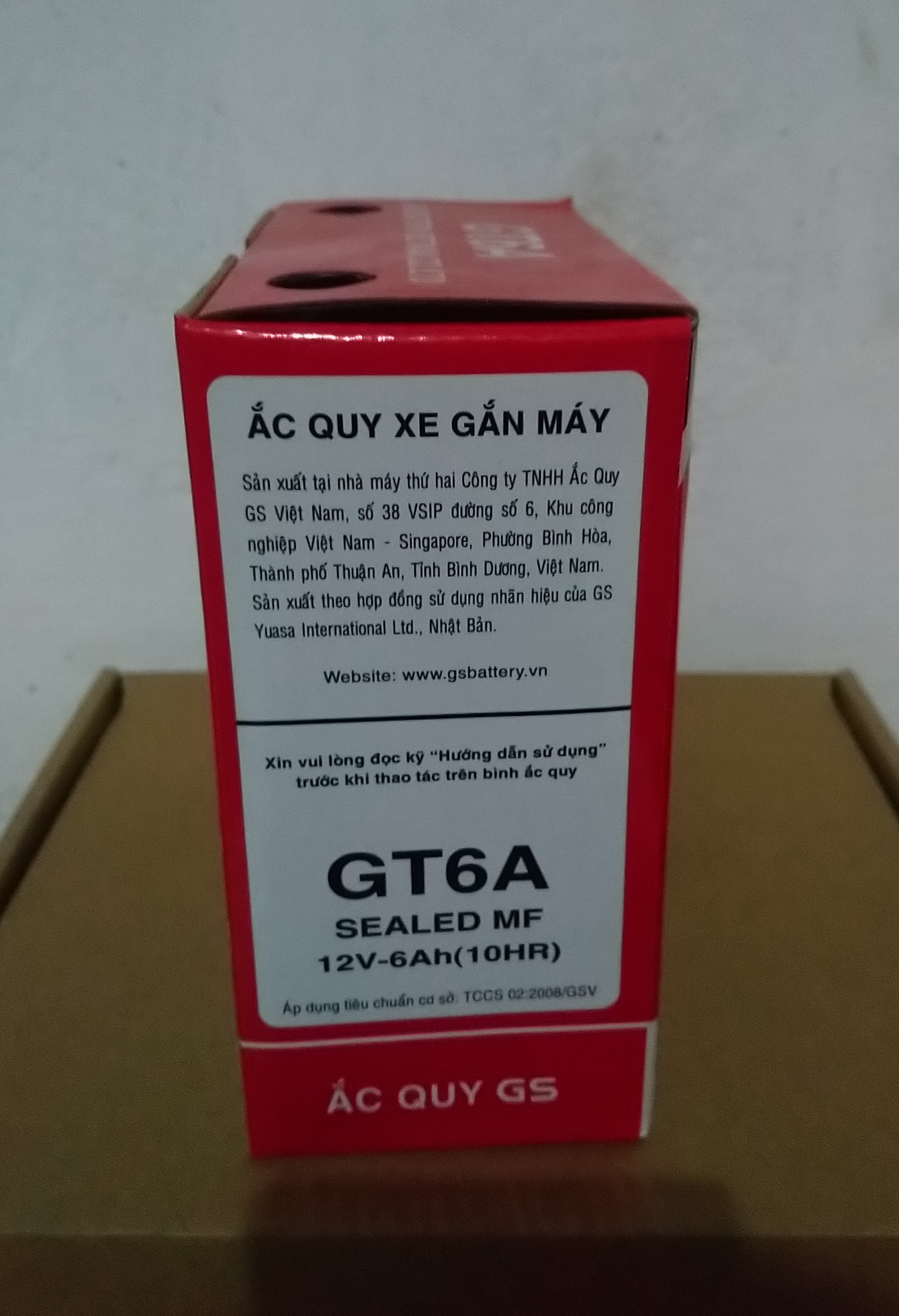 BÌNH ẮC QUY GS 12V-6A