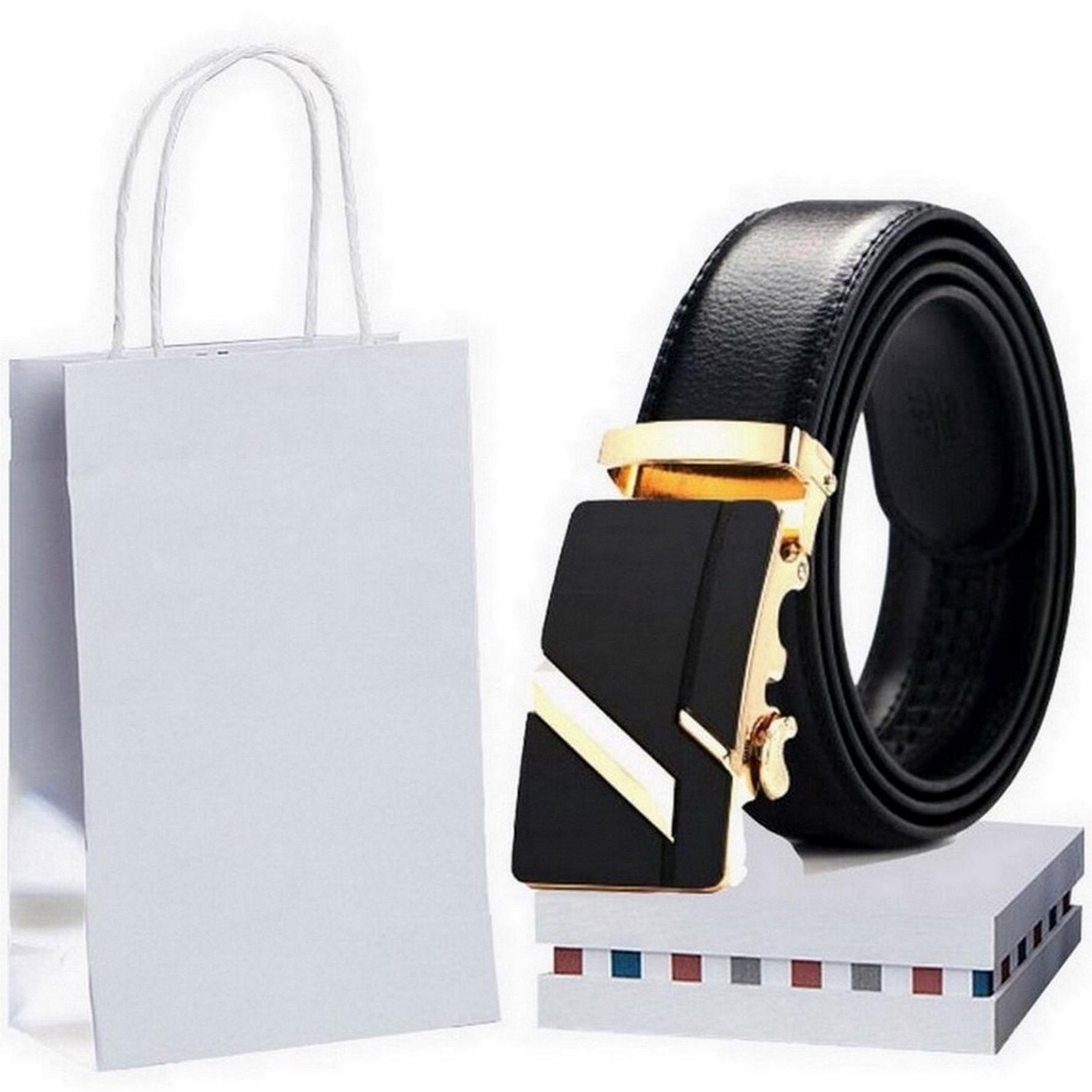 Thắt lưng/ dây nịt nam  khóa tự động FULL túi hộp đựng theo kèm (sang trọng làm quà tặng) New design for Man belt 2020