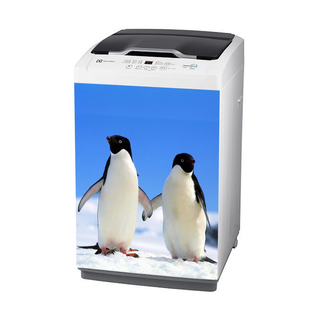 [HCM]Decal trang trí máy giặt mẫu chim cánh cụt