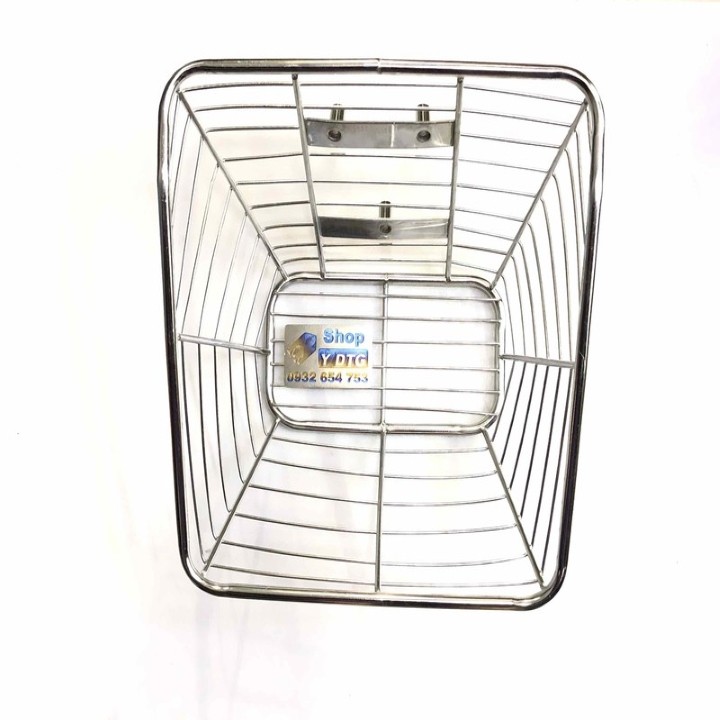 Rổ Inox Gắn Xe Wave Lớn - 1617