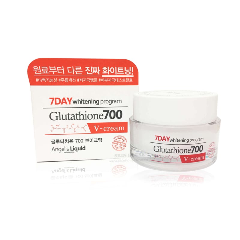 Combo Dưỡng Trắng Da 7DAY Angel's Liquid Whitening Program Gutathione 700V (Serum & Cream)