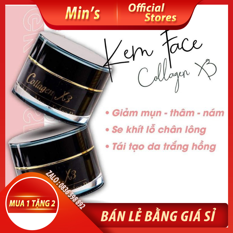 Kem Face Đen Collagen X3 Mỹ Phẩm Đông Anh