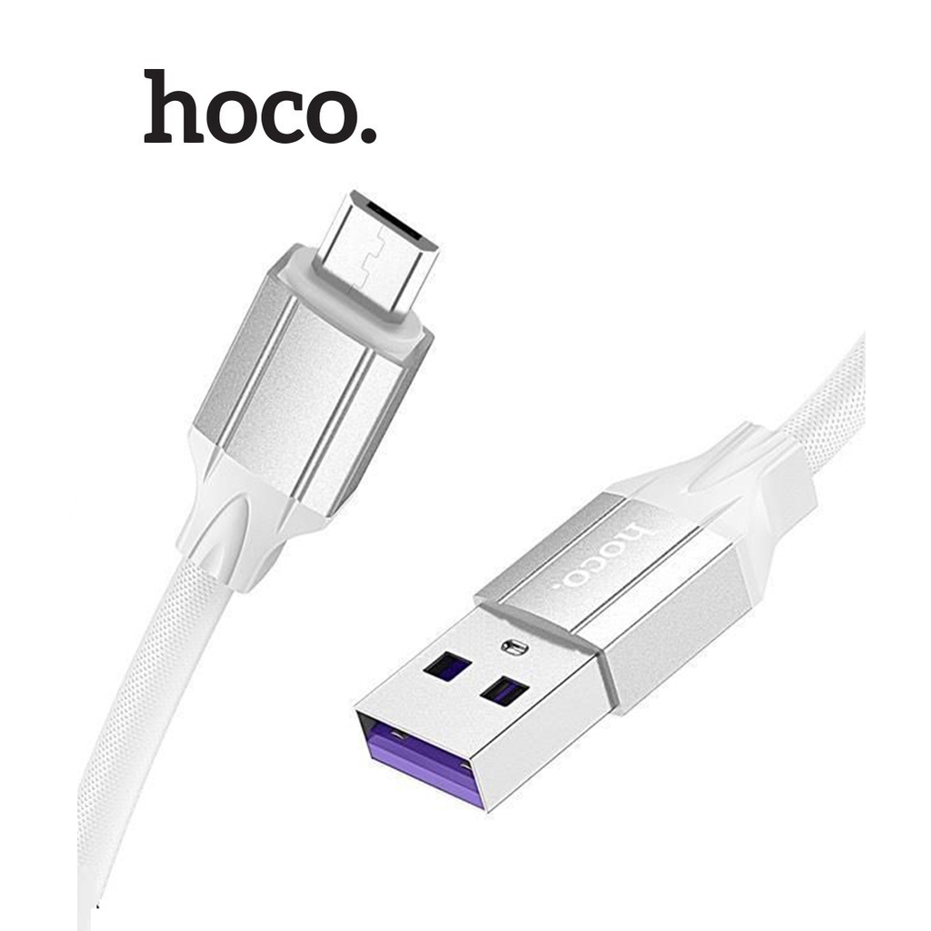Cáp sạc 2.4A Hoco DU20 Micro dây TPE bện siêu bền cho Android dài 1M