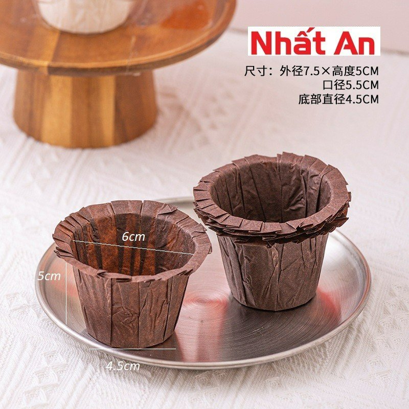 Chén giấy/Cup giấy nướng muffin, cupcake lốc 50 cái