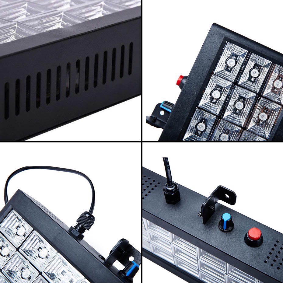 Đèn sân khấu 18 & 12 led cảm ứng nhạc (nhiều màu)