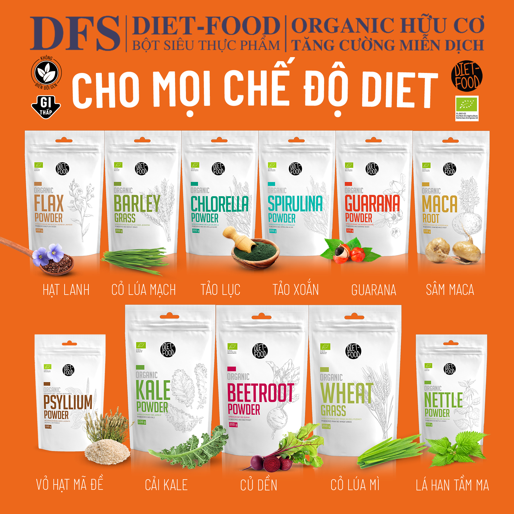 Bột Maca hữu cơ 200g Diet Food