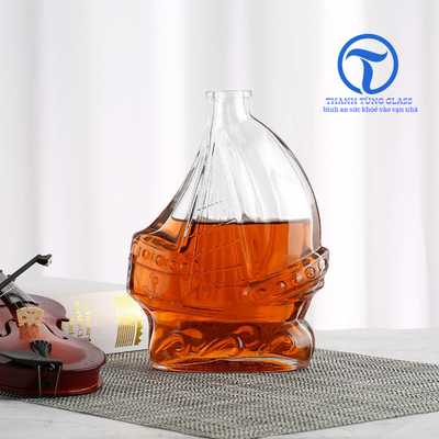 Vỏ chai thủy tinh XO thuyền buồm 500ml