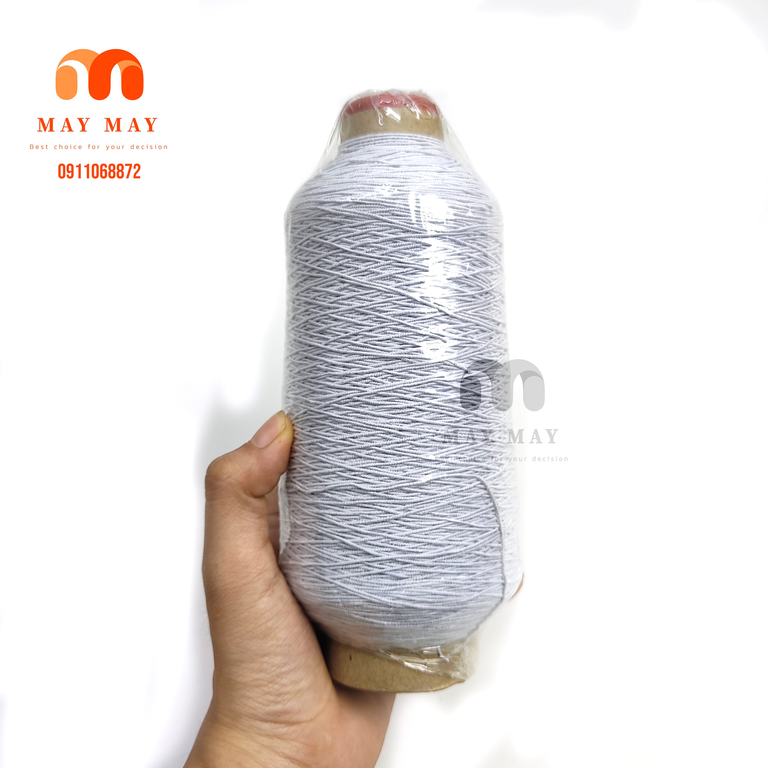 Chun chỉ cuộn lớn > Chỉ nhún thun cuộn lớn 2 màu trắng đen