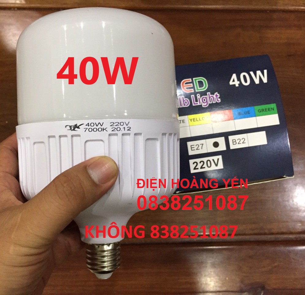High Capacity 40W E27 Led Bulb (White Light)