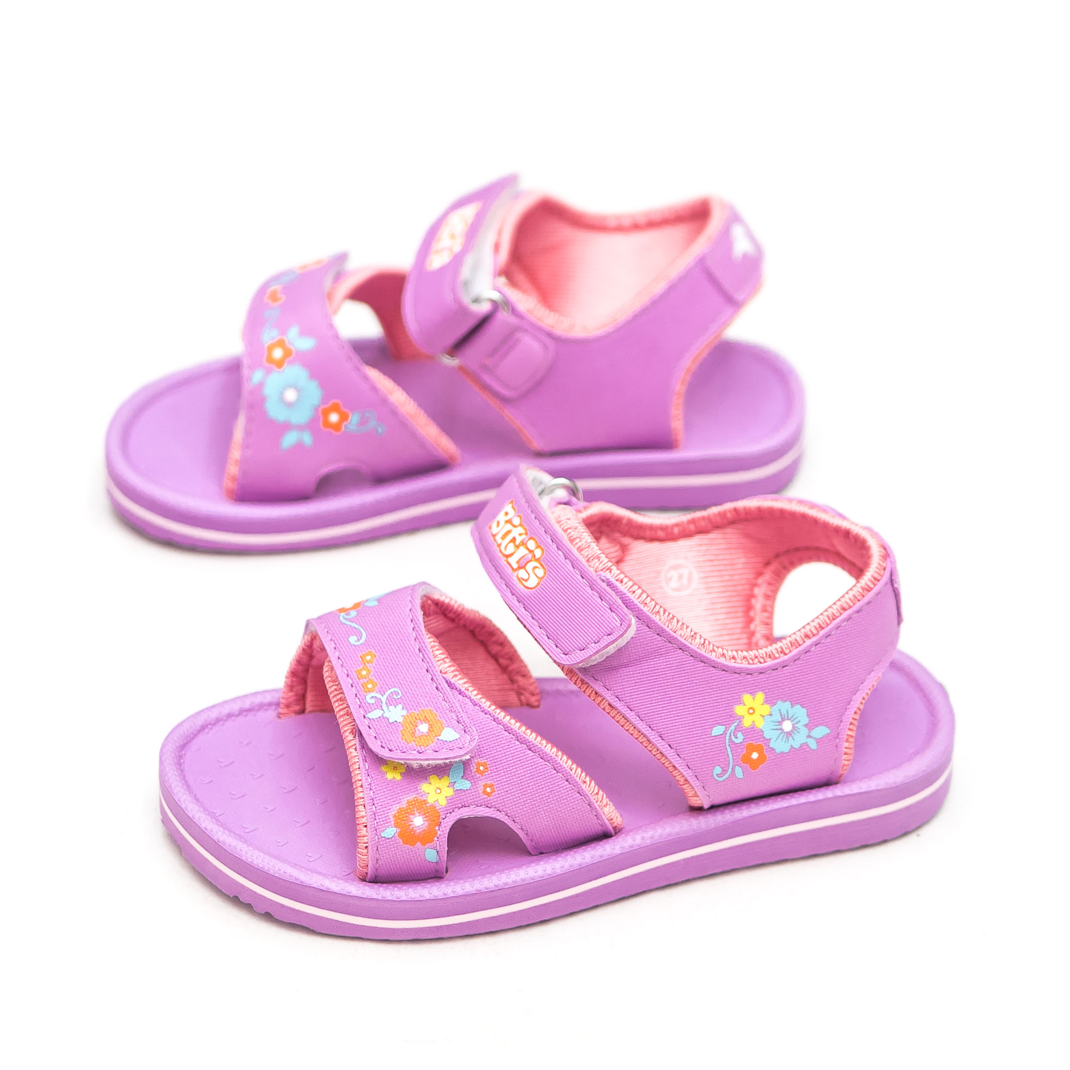 Giày sandal quai hậu xốp học sinh bé gái bitis bông hoa dxg006400 - bitis