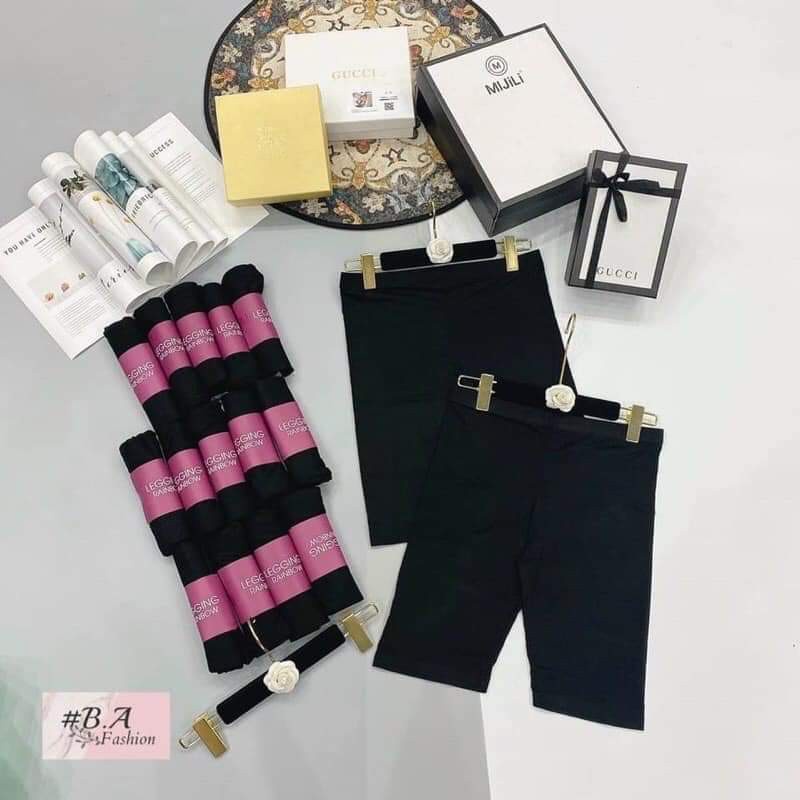 Quần Legging lửng mác tím