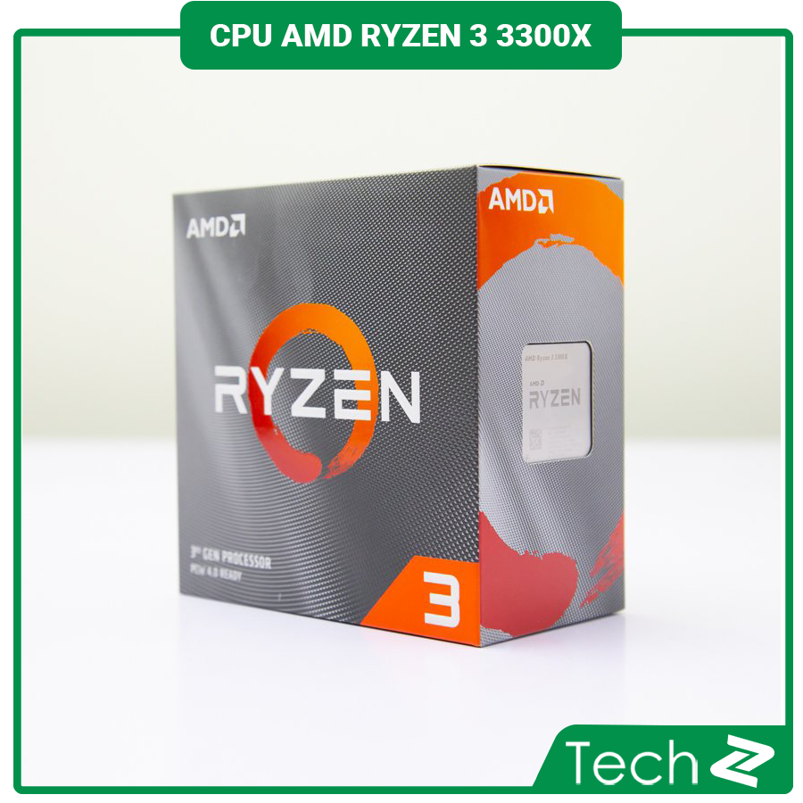 CPU AMD Ryzen 3 3300X (3.8GHz turbo up to 4.3GHz, 4 nhân 8 luồng , 16MB Cache, 65W) - Socket AMD AM4