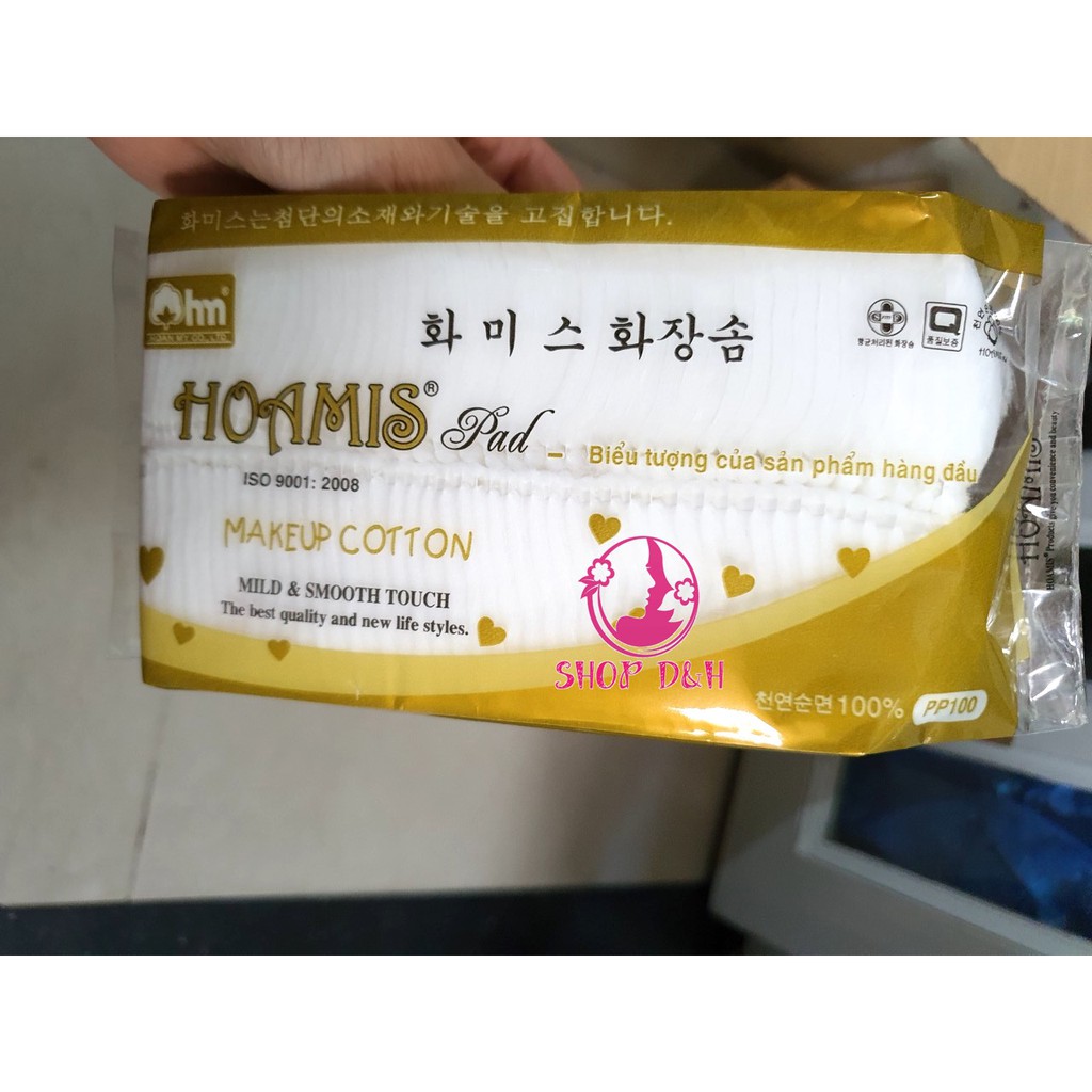 Bông Tẩy Trang Hoamis (100 - 150 Miếng)| - Loại 150 Giấy