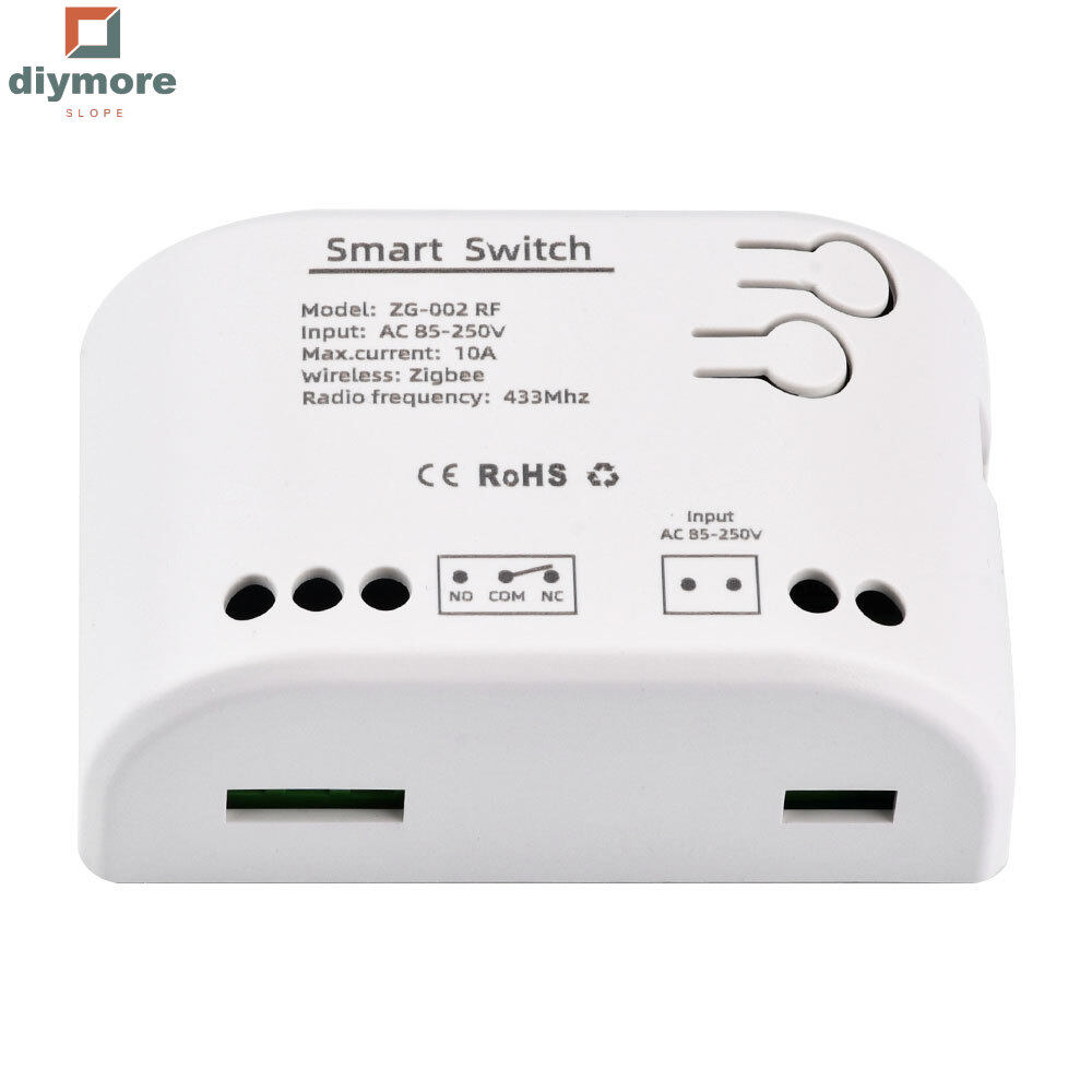 Ziqqucu  Zigbee Wireless RF Remote Control Relay Switch Support Goolge Home Voice Assistant Control AC85-250V 1CH