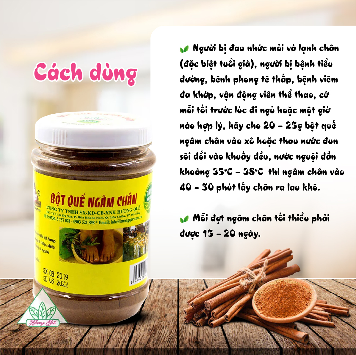 Bột Quế Ngâm Chân Hương Quế, lọ 200 gr