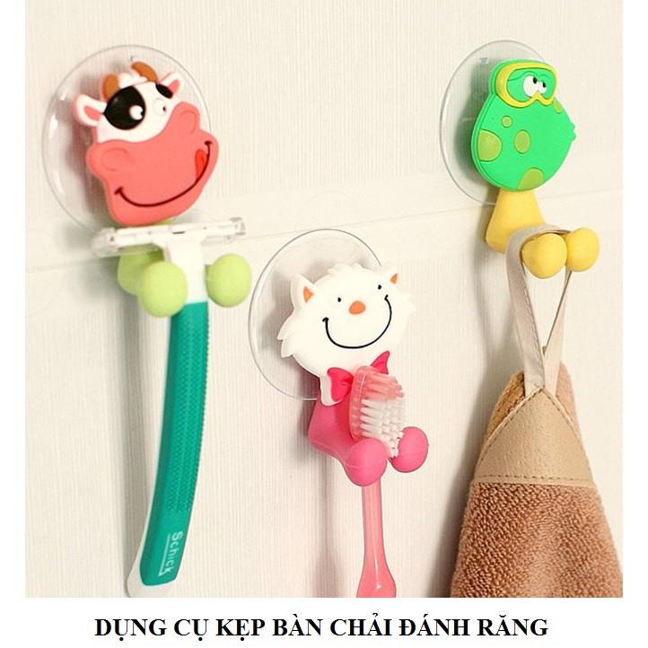[HCM]Set 3 Kẹp bàn chải hình thú