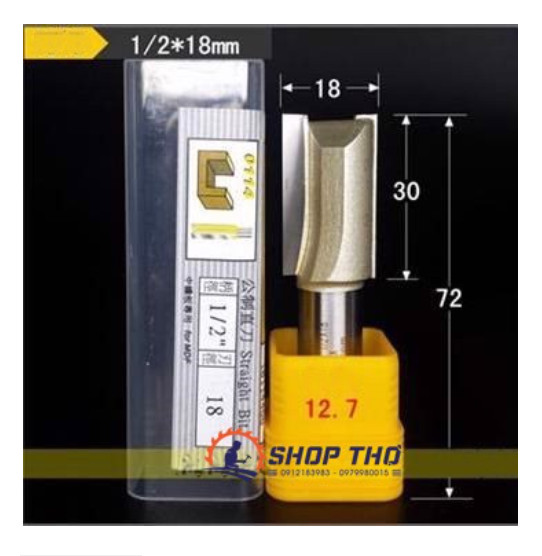 Mũi phay đánh rãnh ARDEN 0114 cốt 12.7 từ 4-30mm