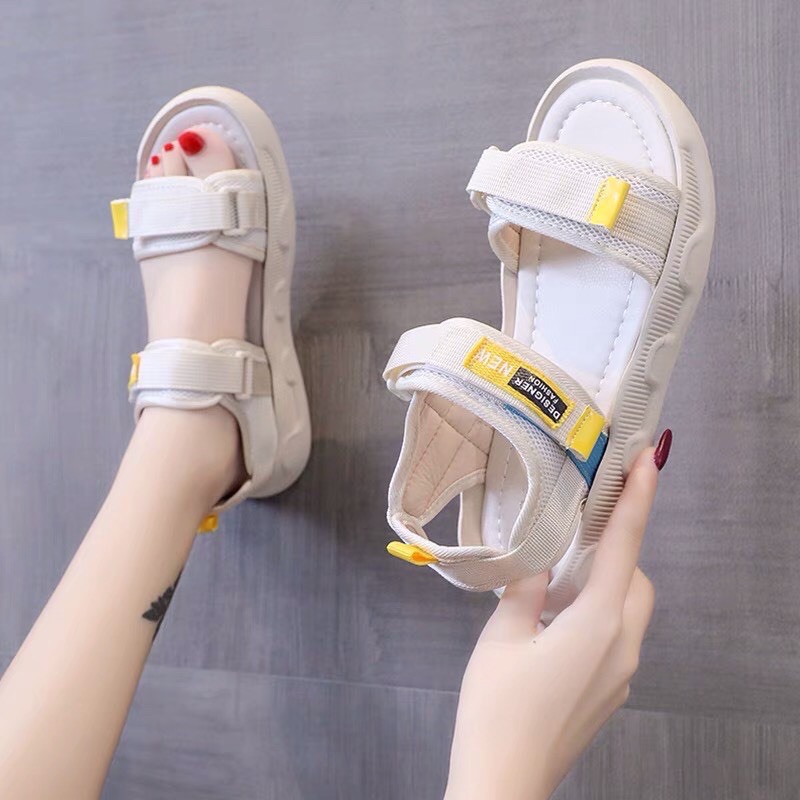 Giày sandal quay ngang đế bằng cuc