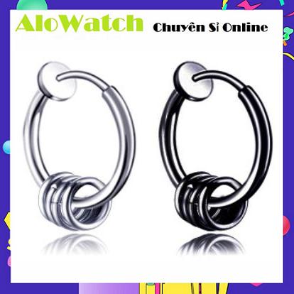 AloWatch  Khuyên Tai-Bông Tai Nam Kẹp Hipster Phong Cách Idol Hàn Quốc Kẹp  Xỏ Lỗ Có thể sử dụng lâu dài mà không lo phai màu hay gỉ sét (1 Chiếc)