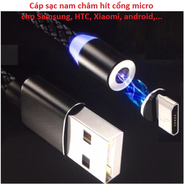 Cáp sạc nam châm hít cho các loại điện thoại