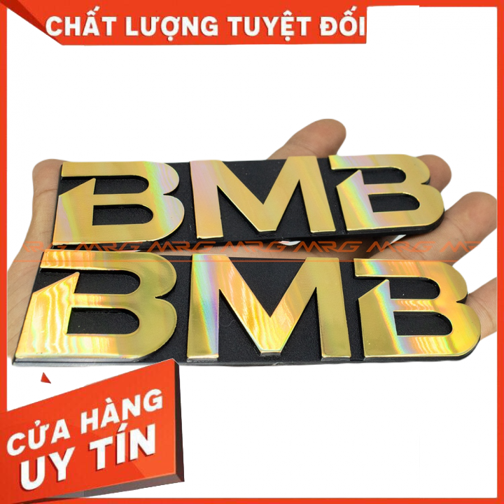 Tem dán thùng loa BMB 1000 2000 vàng 7 màu : 2 cái