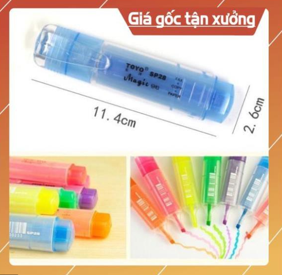 Hộp 10 cây bút dạ quang Toyo