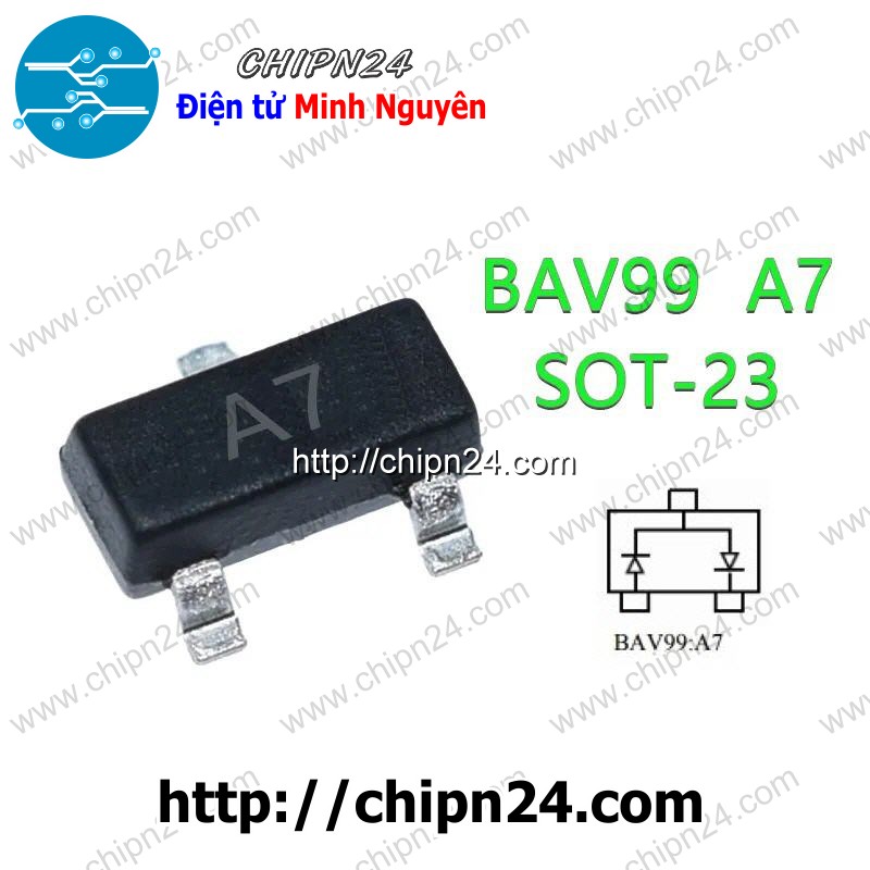 Diode dán bav99 sot-23 0.2a 70v