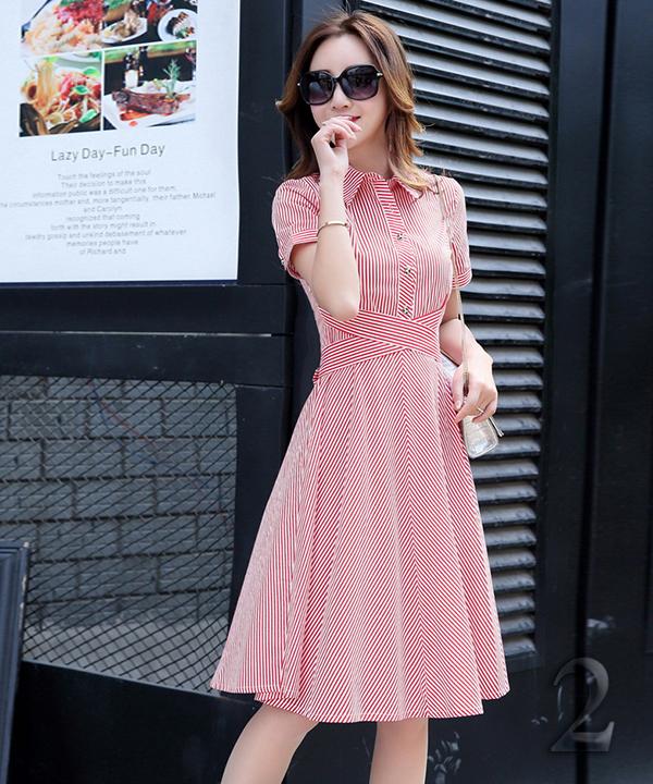 ĐẦM SƠ MI NỮ KẺ SỌC - MÃ TT.01296