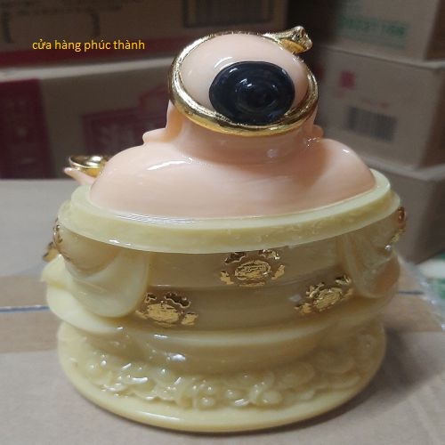 thần tài ông địa đế tròn vàng ( bột đá )