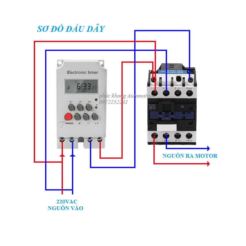 Timer hẹn giờ KG316T2. Rơle thời gian 24h
