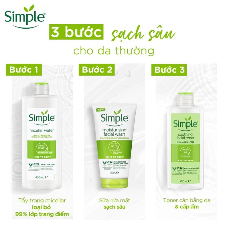 Simple Kind To Skin Cleansing Micellar Water