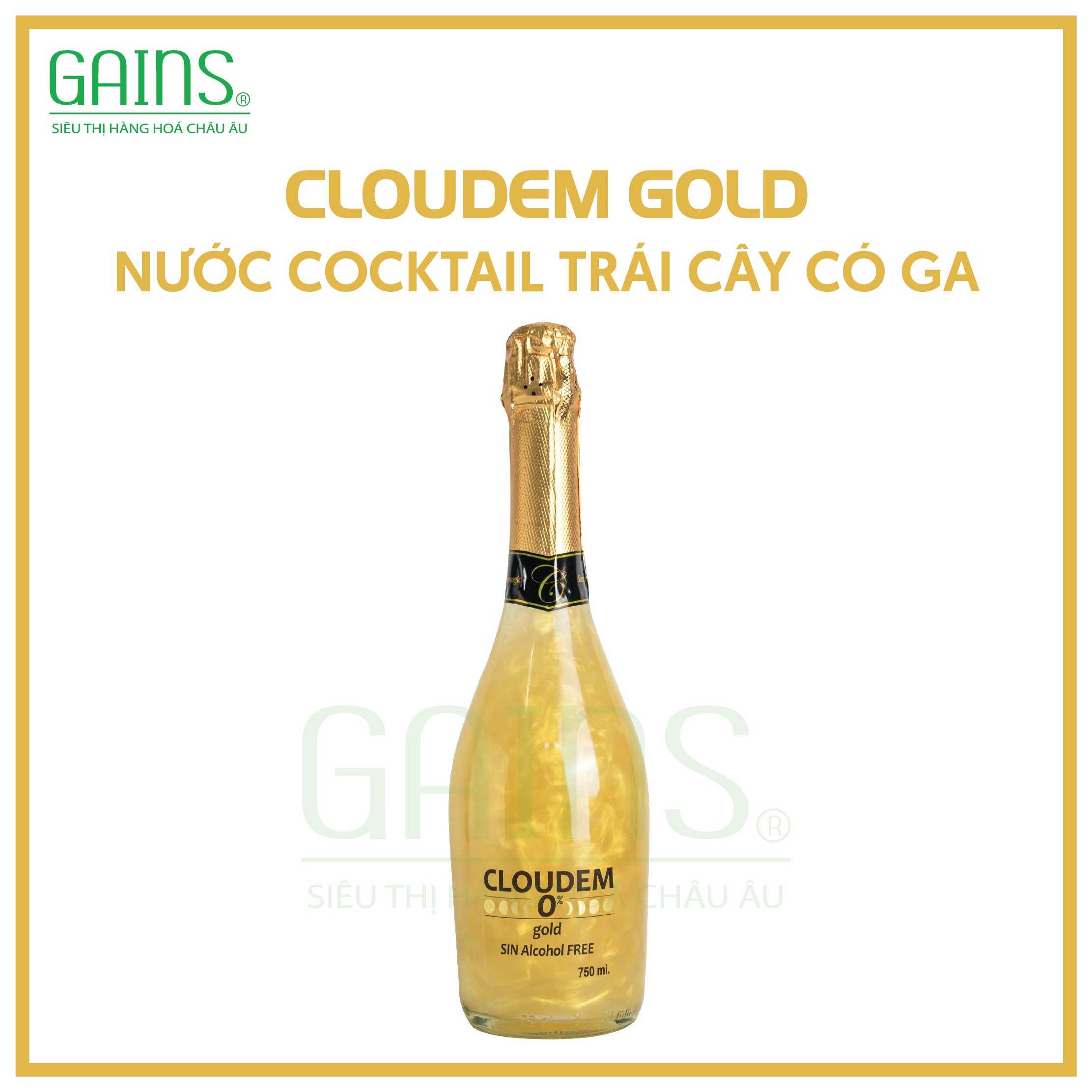 CLOUDEM BLUE NƯỚC COCKTAIL TRÁI CÂY CÓ GA