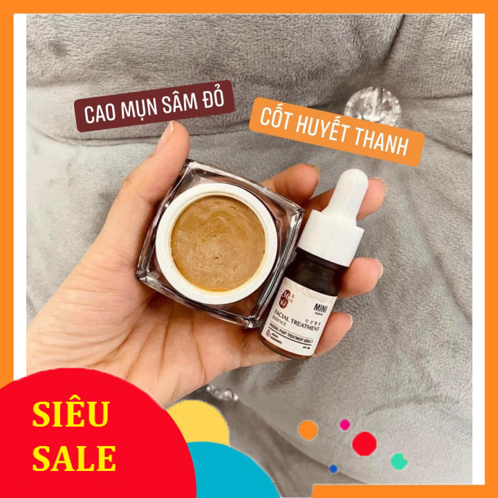 Combo cốt huyết thanh thảo dược 36 vị & cao mụn sâm đỏ