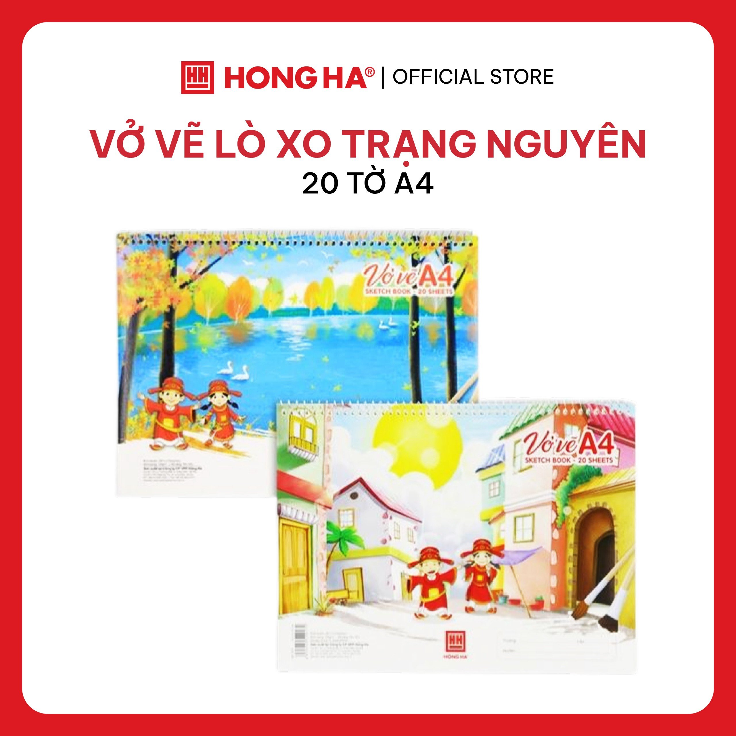 Vở Vẽ Lò Xo 20 Tờ A4 Trạng Nguyên - 4927